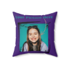 Picture of Square Pillow with Custom Image and Text