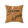 Picture of Square Pillow with Custom Text