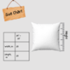 Picture of Square Pillow with Custom Image and Text