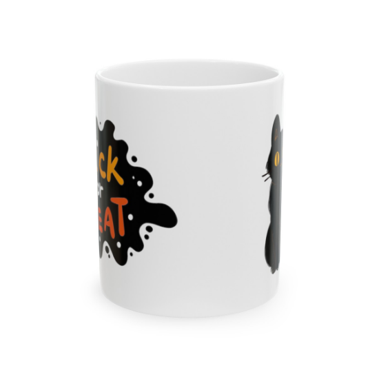 Picture of Halloween Black Cat Mug.