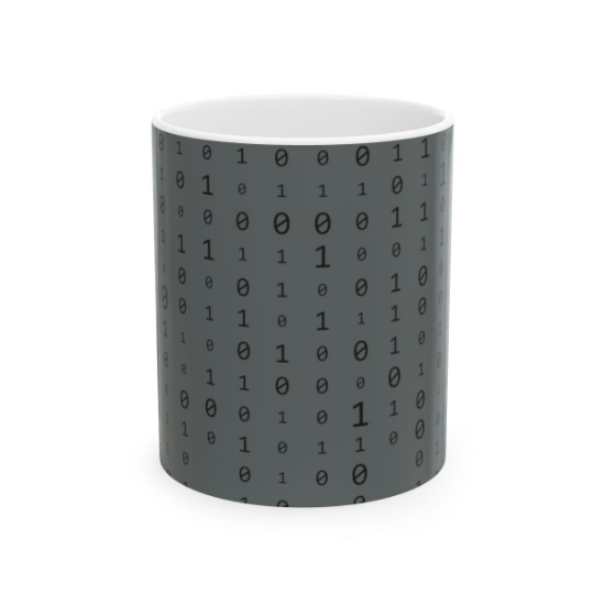 Picture of Binary Code Ceramic Mug.