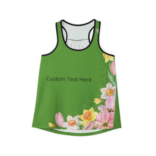 Picture of Custom Text Women's Tank Top.