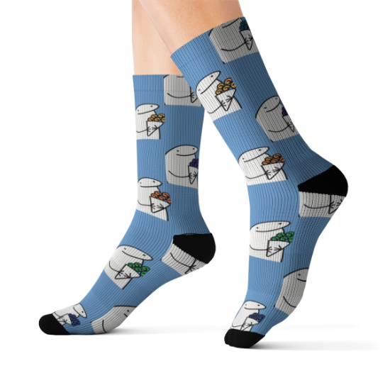 Picture of Meme Flower Socks.