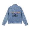 Picture of Custom Text Men's Denim Jacket.