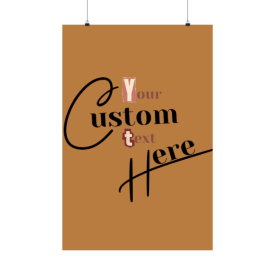 Picture of Custom Text Vertical Posters