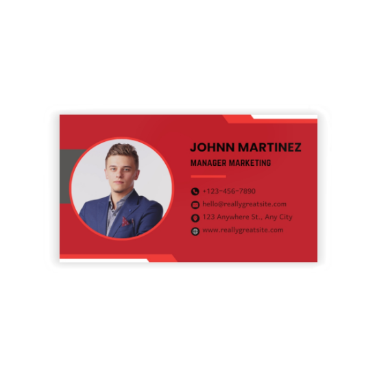 Picture of Manager Business Cards.