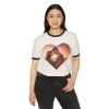 Picture of Custom Picture Heart Unisex Cotton Ringer T-Shirt.