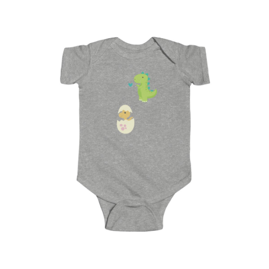 Picture of Baby Dinosaur Infant Fine Jersey Bodysuit.