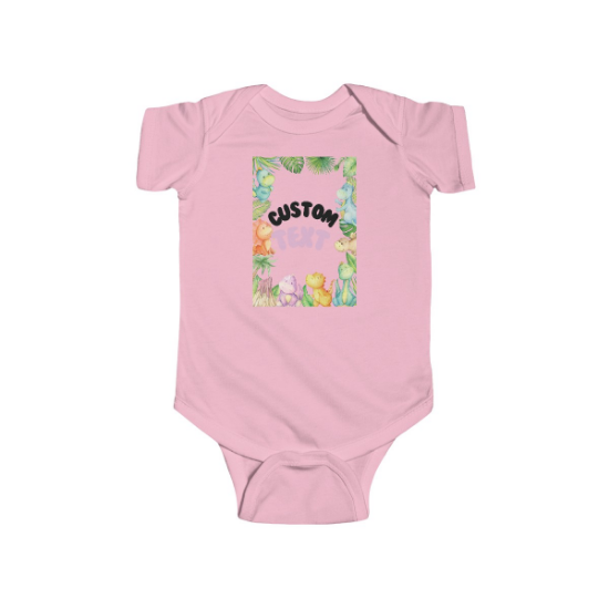 Picture of Custom Text Infant Fine Jersey Bodysuit.