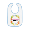 Picture of Custom Text Baby Contrast Trim Jersey Bib.