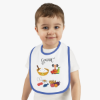 Picture of Gourmet Baby Contrast Trim Jersey Bib.