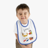 Picture of Gourmet Baby Contrast Trim Jersey Bib.