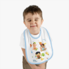 Picture of Happy Food Baby Contrast Trim Jersey Bib.