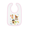 Picture of Happy Food Baby Contrast Trim Jersey Bib.