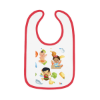 Picture of Happy Food Baby Contrast Trim Jersey Bib.