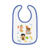 Picture of Happy Food Baby Contrast Trim Jersey Bib.