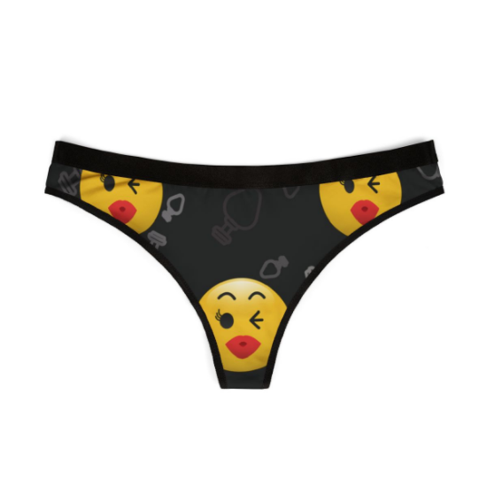 Picture of Emoji Kiss Women's Thongs (AOP)