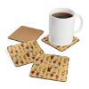 Picture of Luxurious Drink Corkwood Coaster Set.