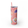 Picture of Break Time Skinny Tumbler with Straw.