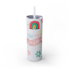 Picture of Break Time Skinny Tumbler with Straw.