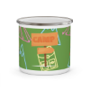 Picture of Captain Raccoon Enamel Camping Mug.