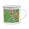 Picture of Captain Raccoon Enamel Camping Mug.