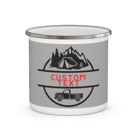 Picture of Master Custom Text Enamel Camping Mug.