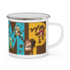 Picture of Animal Camp Enamel Camping Mug.