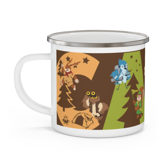 Picture of Animal Camp Enamel Camping Mug.