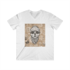 Picture of Old Skull Men's Fitted V-Neck Short Sleeve Tee.