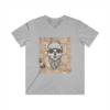 Picture of Old Skull Men's Fitted V-Neck Short Sleeve Tee.