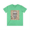 Picture of Old Skull Men's Fitted V-Neck Short Sleeve Tee.