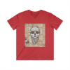 Picture of Old Skull Men's Fitted V-Neck Short Sleeve Tee.