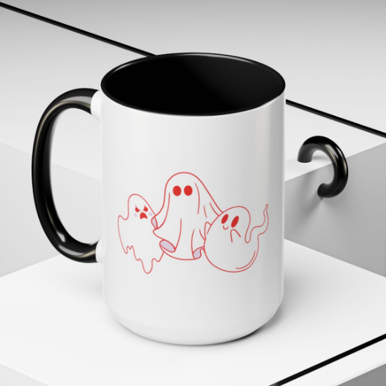 Picture of Ghost Accent Coffee Mug (15oz).