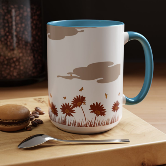 Picture of Pumpkin Festival Accent Coffee Mug (15oz).