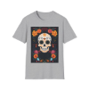 Picture of Skull Flower Unisex Softstyle T-Shirt.