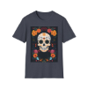 Picture of Skull Flower Unisex Softstyle T-Shirt.