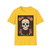 Picture of Skull Flower Unisex Softstyle T-Shirt.