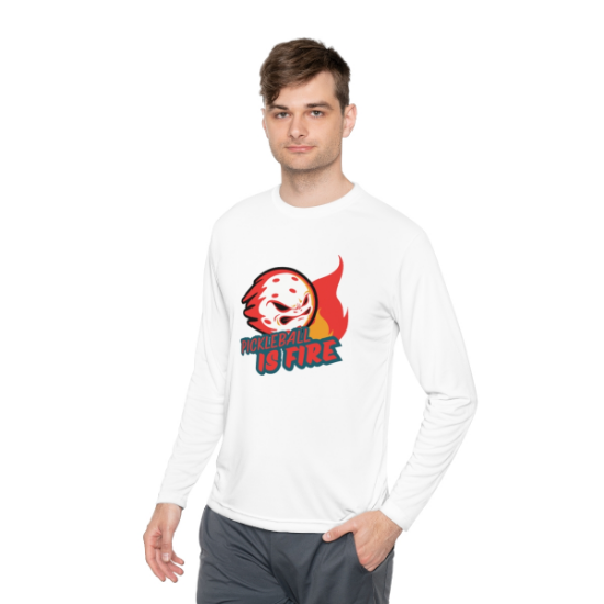 Picture of Pickleball Fire Unisex Lightweight Long Sleeve Tee.